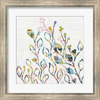 Framed Rainbow Vines with Flowers