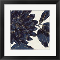 Framed Indigo Garden I