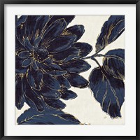 Framed Indigo Garden I