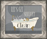 Framed 'Squeaky Clean I' border=