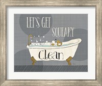 Framed 'Squeaky Clean I' border=