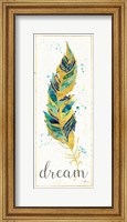 Framed Waterfeathers I