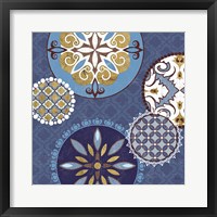 Framed Mediterranean Blue II