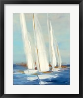 Framed 'Summer Regatta II' border=