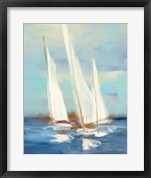 Framed 'Summer Regatta III' border=