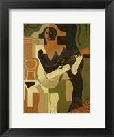 Framed Harlequin with Guitar, 1919