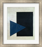 Framed Black Square, Blue Triangle, 1915