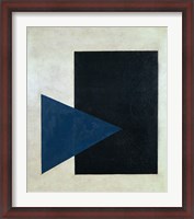 Framed Black Square, Blue Triangle, 1915