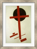 Framed Red Cross on Black Circle, 1920-27