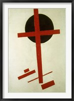 Framed Red Cross on Black Circle, 1920-27