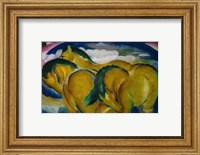 Framed Small Yellow Horses, 1912