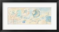 Watercolor Shell Sentiment Panel II Framed Print