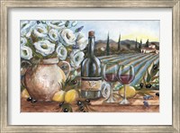 Framed Provence Wine Landscape