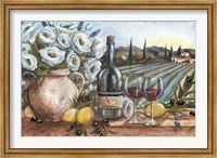 Framed Provence Wine Landscape