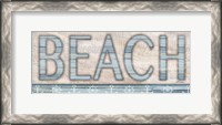 Framed Driftwood Beach Sign I