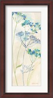 Framed Indigo Wildflowers Panel I