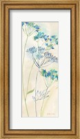 Framed Indigo Wildflowers Panel I