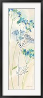 Framed Indigo Wildflowers Panel I