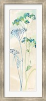 Framed Indigo Wildflowers Panel II