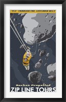 Framed St-Space-06 Spacetravel Asteroids