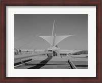 Framed Milwaukee Art Museum, Quadracci Pavilion, 700 North Art Museum Drive, Milwaukee, Milwaukee County, WI