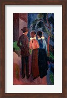 Framed Promenade Of Three People I,  1914