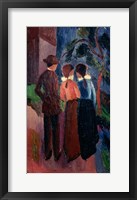 Framed Promenade Of Three People I,  1914