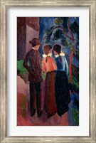 Framed Promenade Of Three People I,  1914