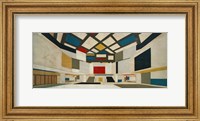 Framed Colored Design For The Central Hall Of A University, 1923