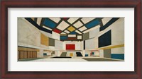 Framed Colored Design For The Central Hall Of A University, 1923