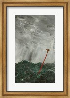 Framed Stormy Sea  Red Stick, 1892