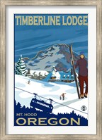 Framed Timberline Lodge Oregon