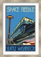 Framed Space Needle Seattle
