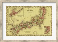 Framed Map of Japan