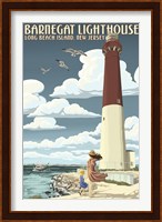 Framed Barnegat Lighthouse New Jersey