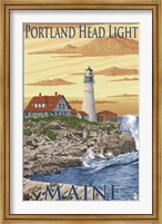 Framed Portland Head Light Maine