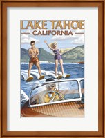 Framed Lake Tahoe California Water Ski