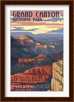 Framed Grand Canyon Park Mather Point