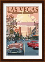 Framed Las Vegas (vintage ad)
