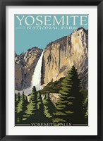 Framed Yosemite Falls Park Ad