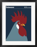 Framed Montague State Posters - Delaware