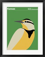 Framed Montague State Posters - Kansas