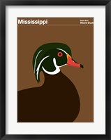 Framed Montague State Posters - Mississippi
