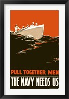 Framed Navy Needs Us