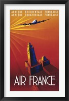 Framed Air France to Africa