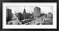Framed City Hall and Campus Martius, Detroit