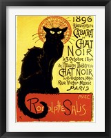 Framed Chat Noir (with text)