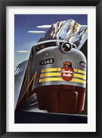 Framed Canadian Pacific Train