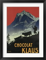 Framed Chocolat Klaus Mountains Switzerland, 1910