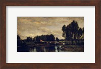 Framed Boats On The Oise, 1865